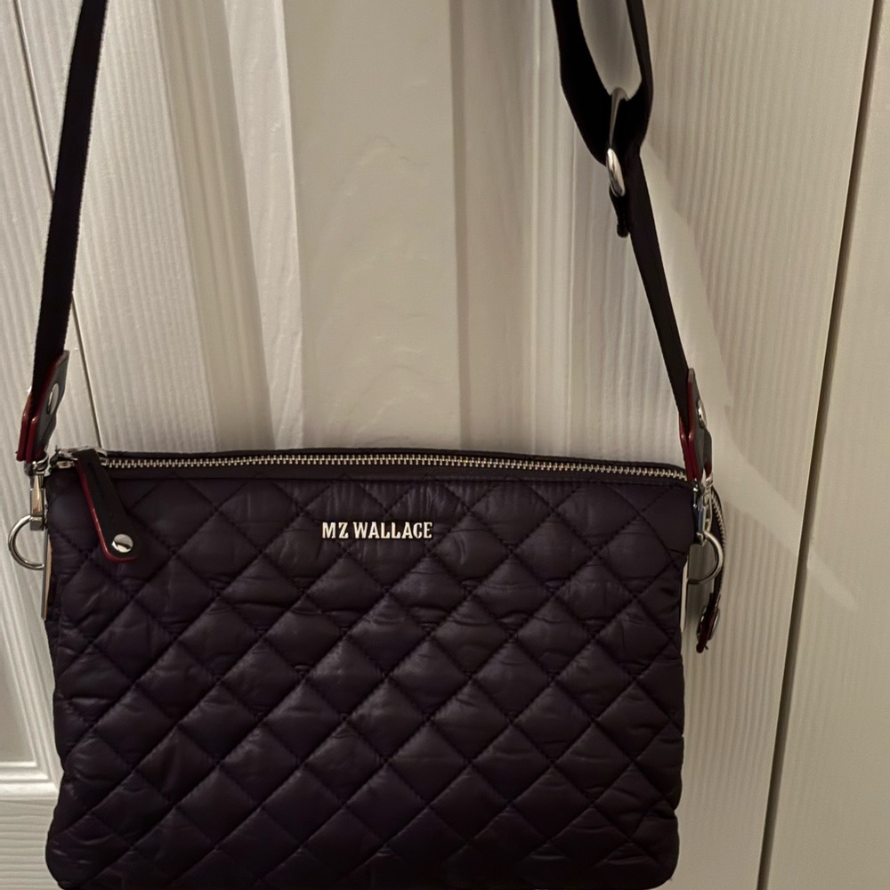 REDUCED! MZ Wallace Black Large Pippa Crossbody Quilted Shoulder Bag